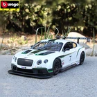 Модель автомобиля из сплава Bburago 1:24 Bentley Continental Gt3 Racing Edition