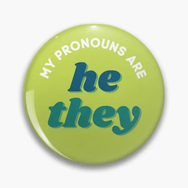 

Заколка-булавка «он-это он» из мягкого металла