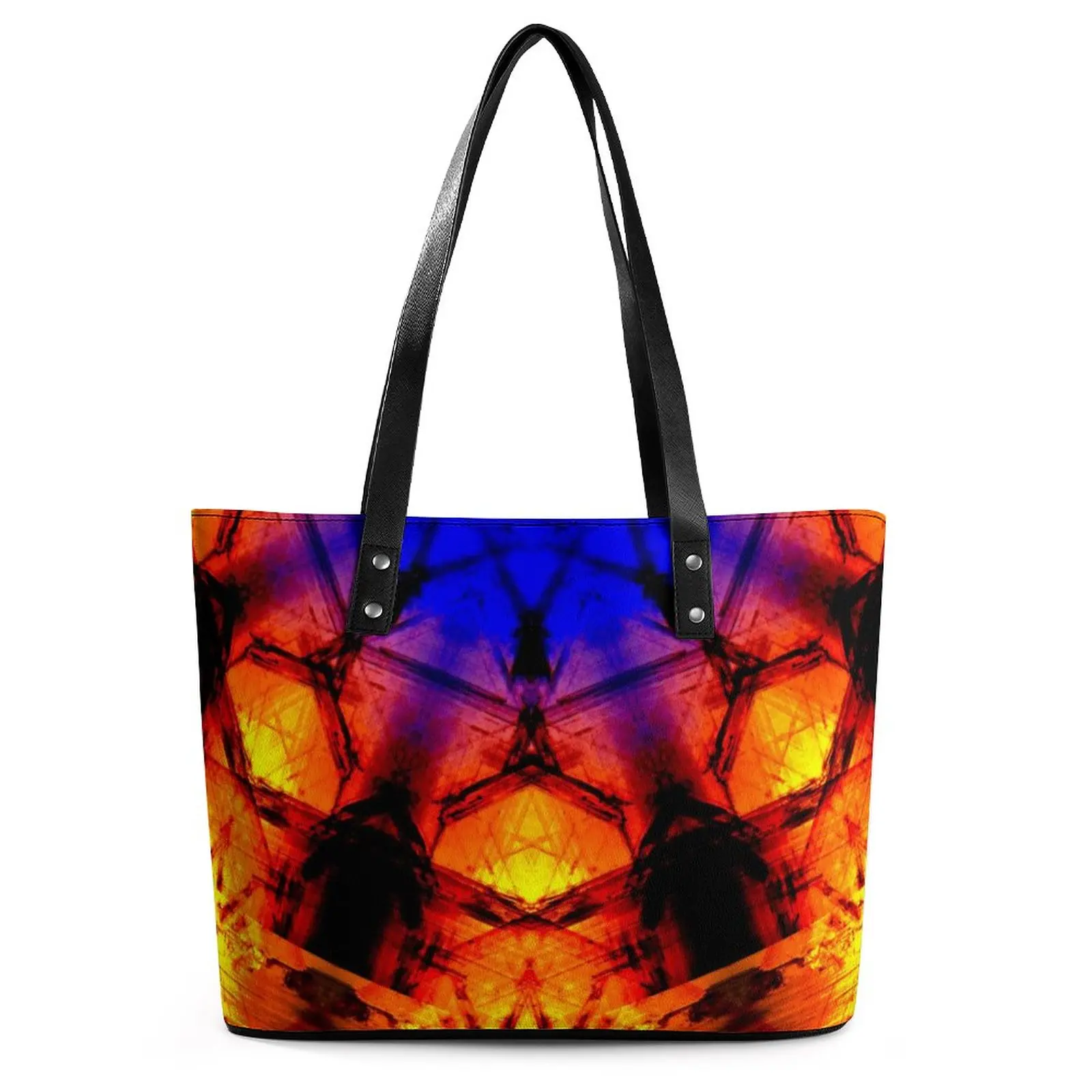 

Винтажные металлические сумочки с рисунком огненного льда мандалы, женская уличная Сумка-тоут, эстетические сумки для покупок на ремне