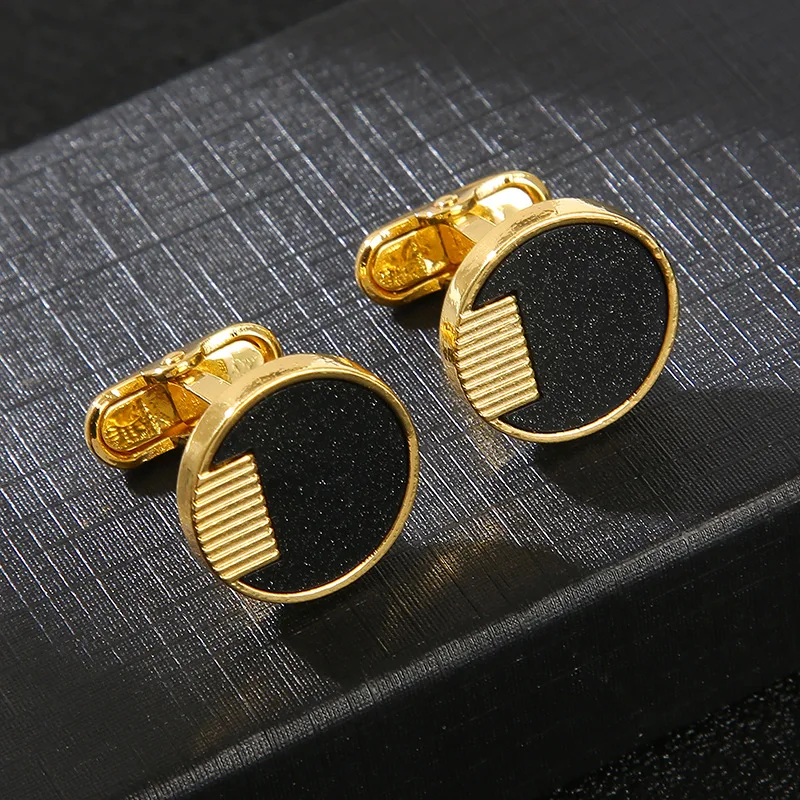 

Cufflinks Mens Shirt Man 18+ Cuffs Yellow Dyed Brass Gifts for Wedding Guests Fathers Day Cuff Links Men Luxury A Pair