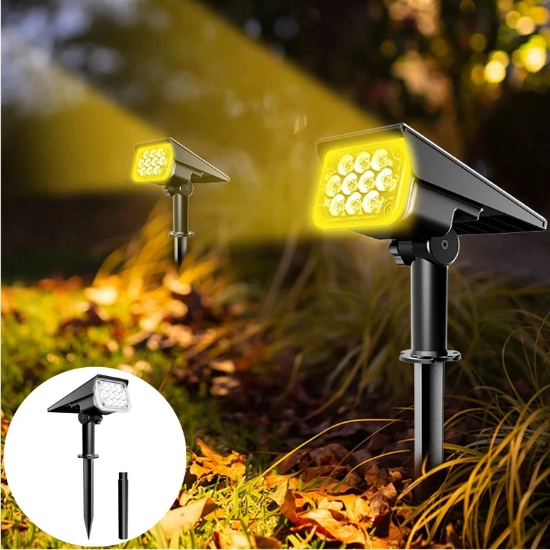 

solar lighting for garden IP65 Waterproof Adjustable Outdoor led solar Spotlight Landscape Lamps Super Bright Wall Lamp