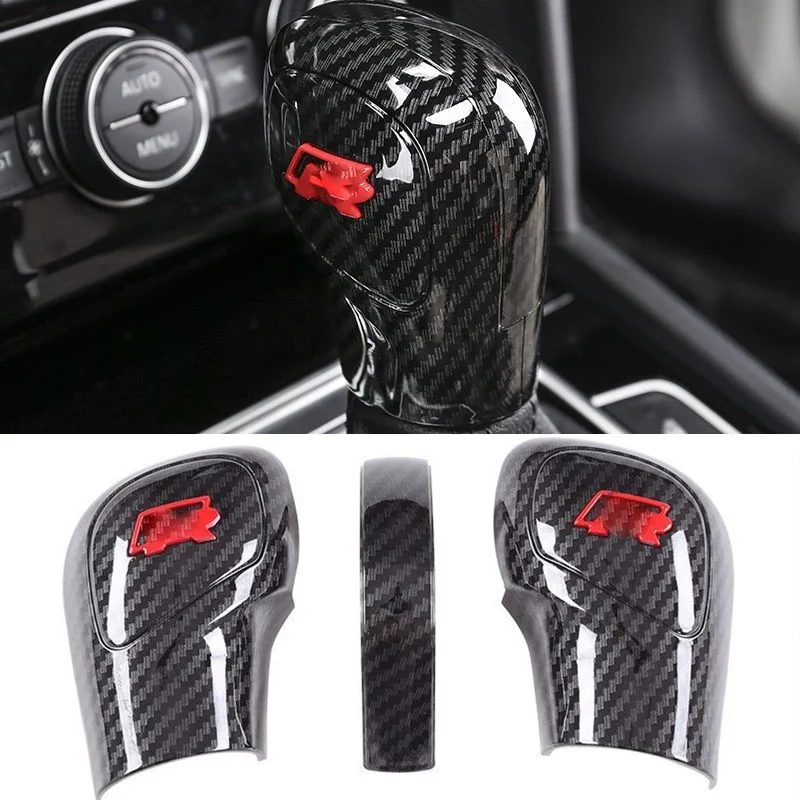 

Car Styling Gear Shift Knob Cover Cap For VW Golf 6 7 7.5 GTI Passat B7 B8 CC R20 Jetta MK6 6 Tiguan MK2 AT Auto Accessories