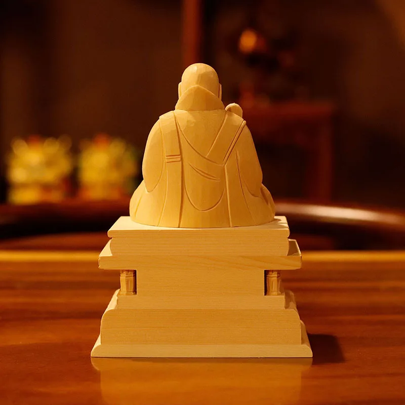 Статуя ципариса QiaoLin статуя Будды поделки Nichiren деревянные ципарисские украшение