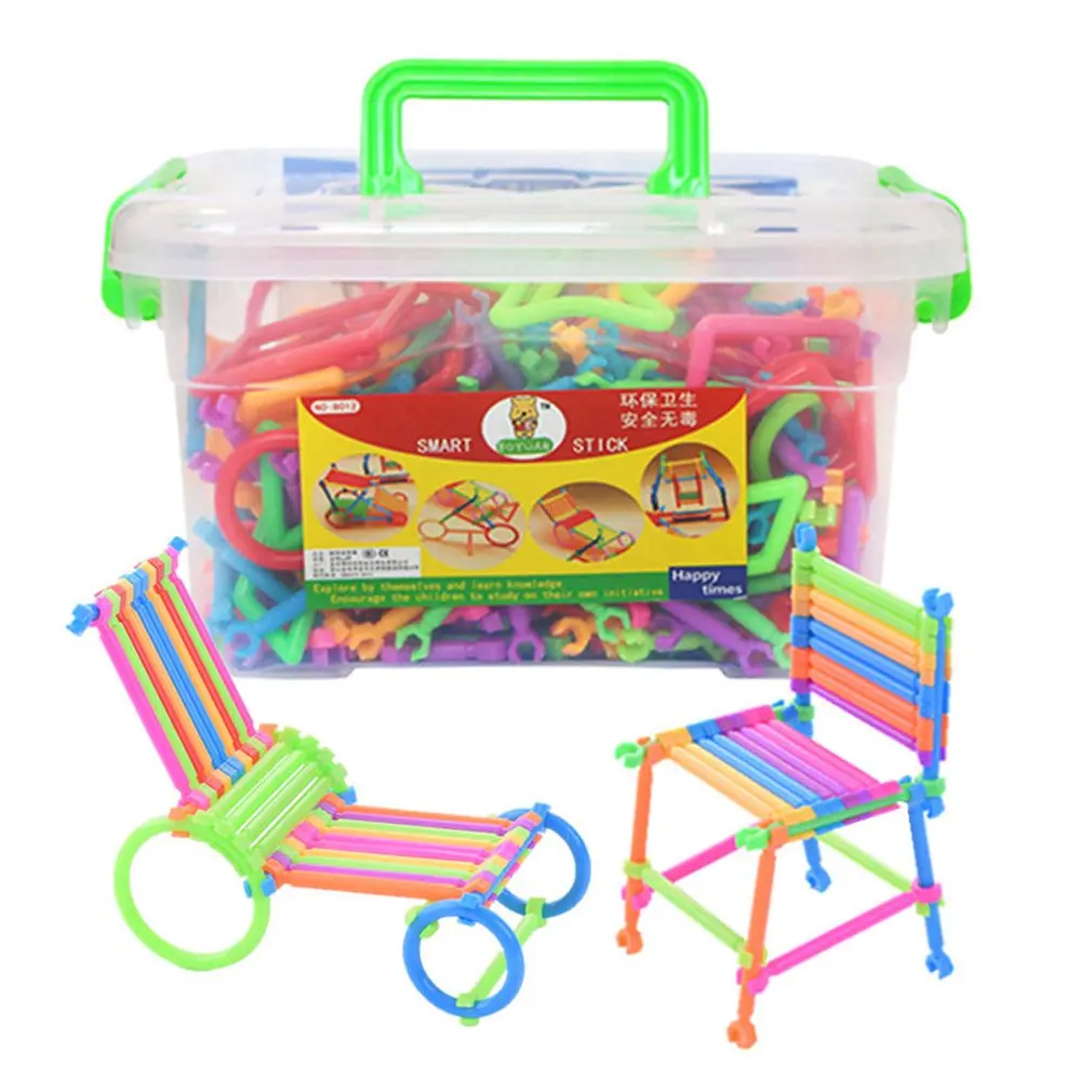 500pcs DIY Creative Intelligence Sticks Blocks Magic Wand Magnetic Designer Construction Set Plastic Model &amp Building |