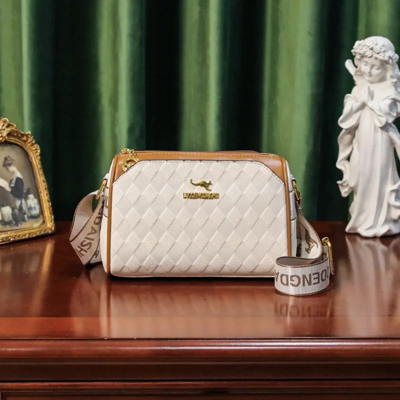 2024 Новая женская сумка через плечо модный и простой дизайн цилиндрическая