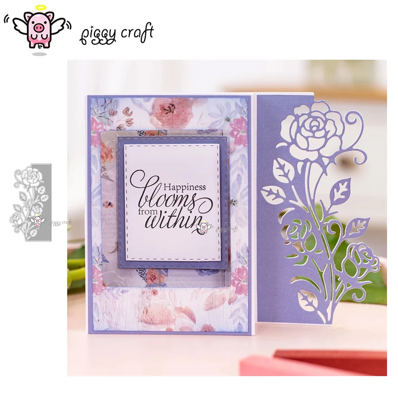 

Металлические Вырубные штампы, форма для вырезания, розовая Цветочная рамка, края, скрапбукинг, бумажный нож, форма, лезвие, перфоратор, траф...