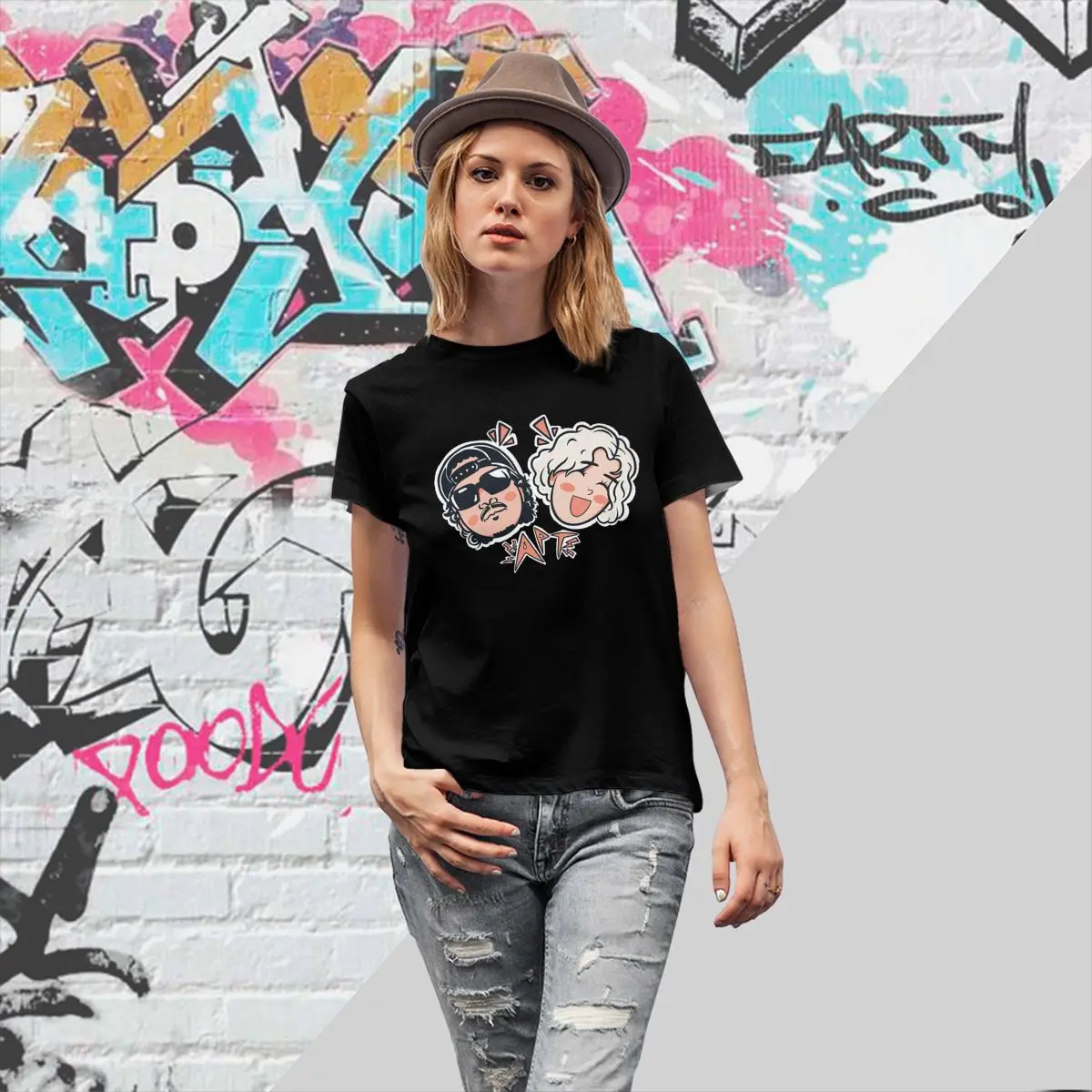 Футболка APT Bruno Mars and Rose милые футболки с короткими рукавами Y2K забавные топы