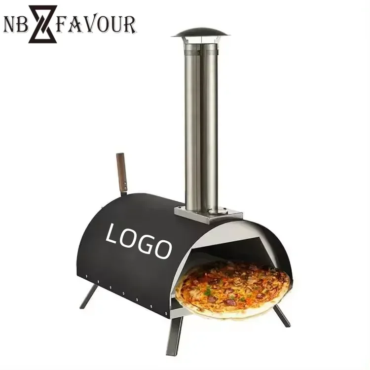 Открытая итальянская портативная печь для пиццы из нержавеющей стали