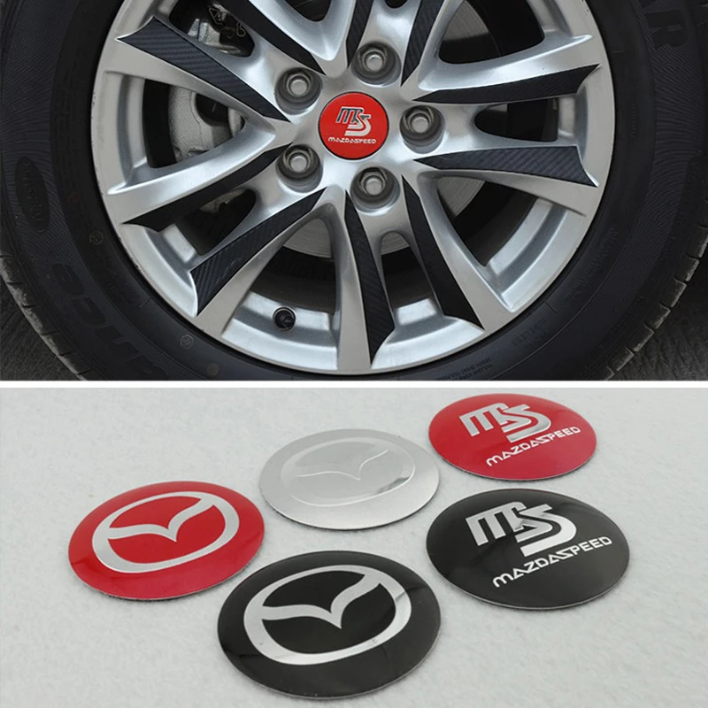 4 шт. наклейки на колеса автомобиля Mazda 2 3 5 6 |