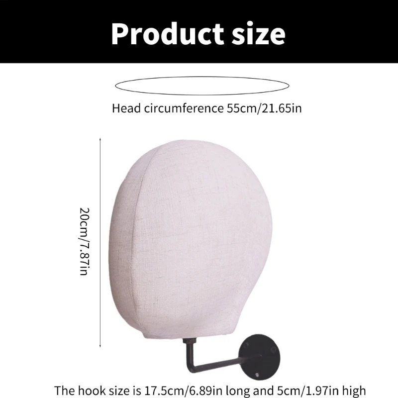 Настенная головка Mdel для шиньона. Стеллаж хранения шляп.