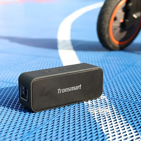 Модернизированная версия динамика Tronsmart T2 Plus с Bluetooth 5.3, водонепроницаемость IPX7, NFC, время воспроизведения 24 часа