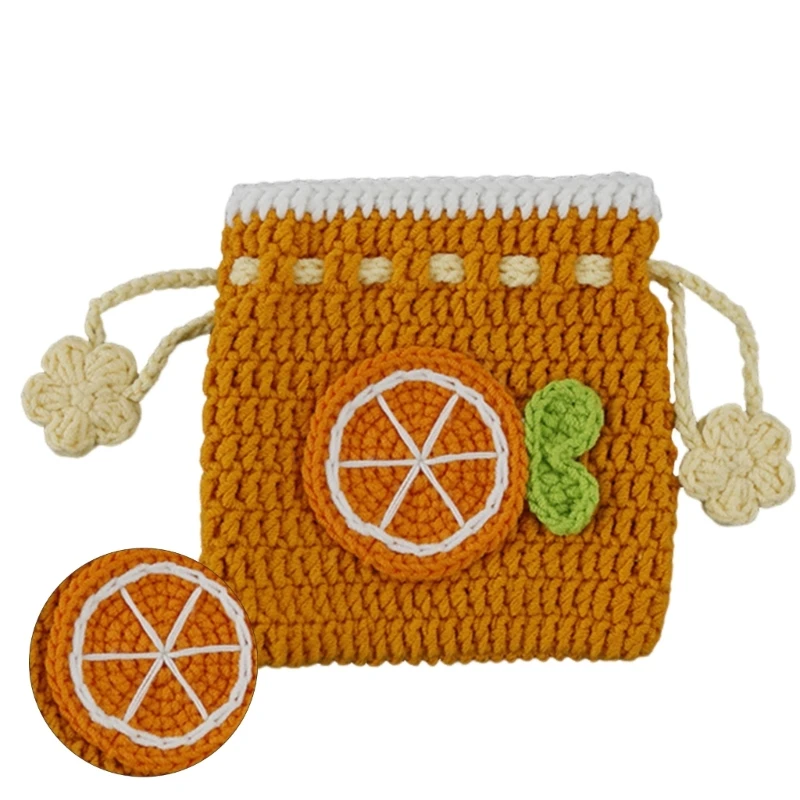 Милая сумка для монет вязаный кошелек мелочи маленький ручной работы девочек