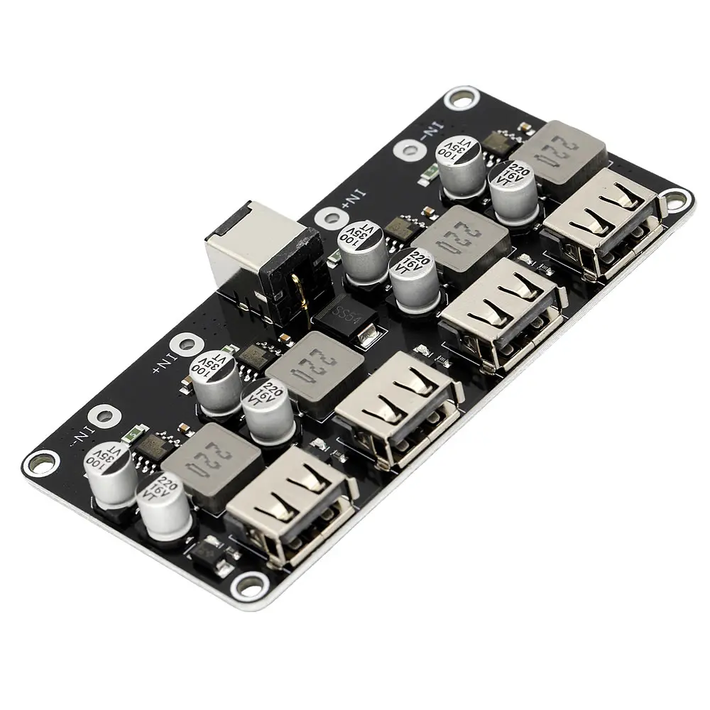 Понижающий преобразователь 4-канальный QC3.0 QC2.0 DC-DC