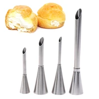 14pcs puff cream nozzles cake icing piping tip stainless steel pastry syringe diy cupcake desserts baking accessories