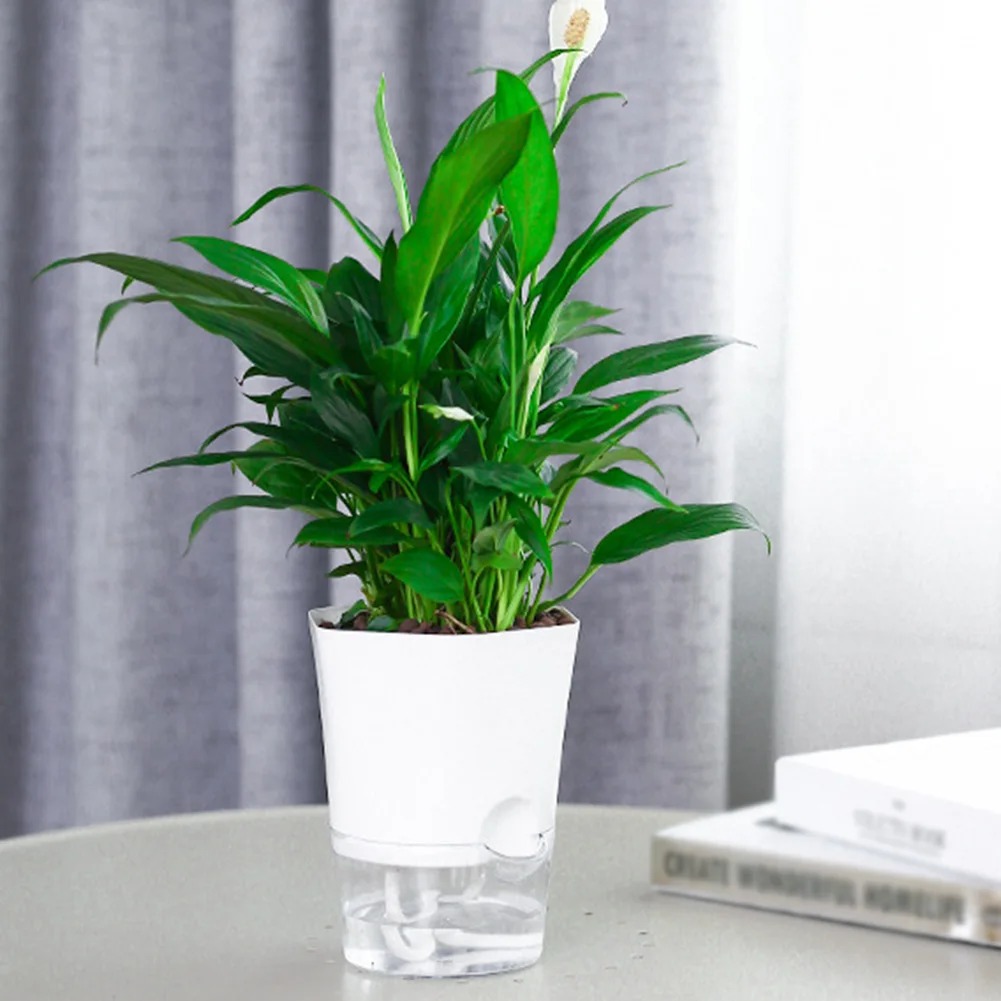 

Для фотогоршка 1 шт. свежий стиль S/M/L прозрачный моющийся водосберегающий Декор самополивающийся цветок