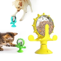 leaking food feeding toy windmill dog wheel dispenser pet slow feeder interactive training game exercise iq toys cat supplies