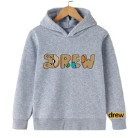 hoodie childrens clothing for girls baby boy clothes autumn warm sweatshirts coats cartoon clothes drew brand hoodie 4 14 year