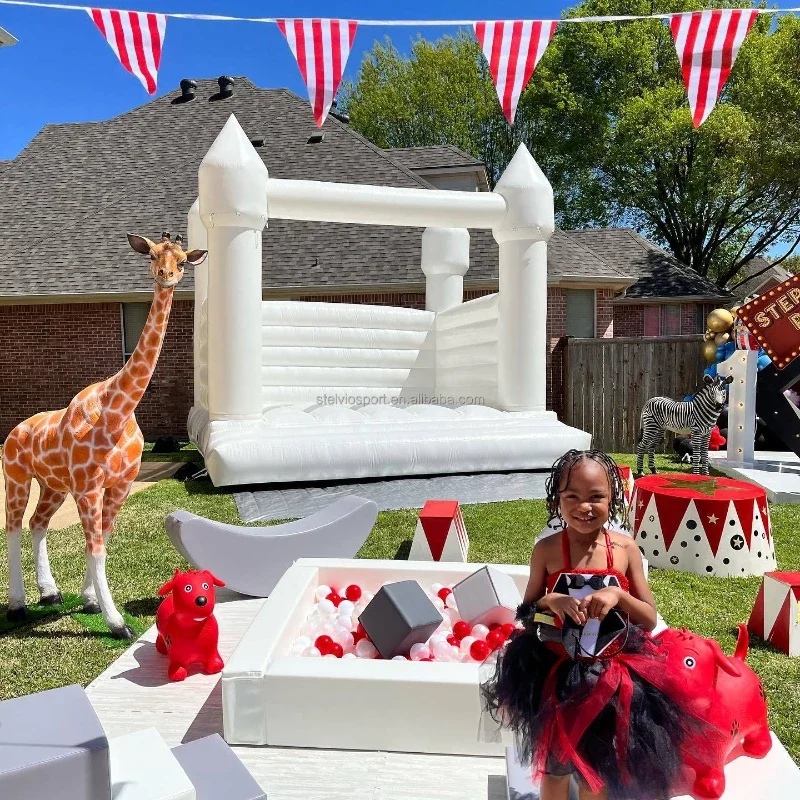 Детское белое оборудование для детской площадки надувная яма бассейна с мягкими