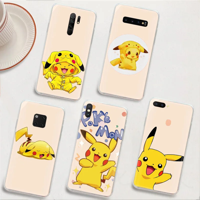 

LK14 Pokemon Transparent Hollowed-Out Case for Huawei Nova 2I 3i 4E 5T P20 P30 Pro Y5P Prime Y6S Y6P Y8S Y8P Y9S Y9 Lite