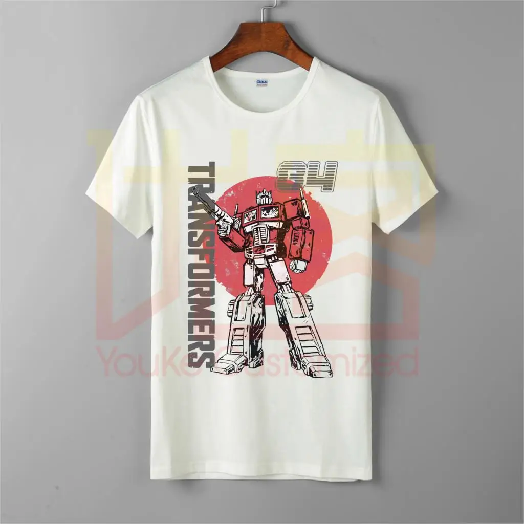 

get-transformers-optimus-prime-retro-design-t-shirt men's hot selling 100% cotton custom printed high quality brand t-shirt