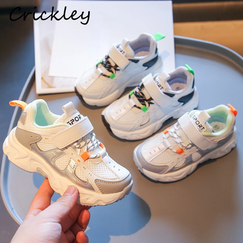 

Patchwork Children Chunky Sneakers Casual Mesh Child Boys Girls Running Shoes Non Slip Soft Sole Tennis Kids Sport Shoes