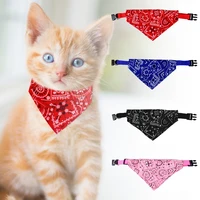 pet saliva towel dog bibs printed triangle adjustable dogs puppy cat neck scarf bandana collar bib neckerchief pets accessories