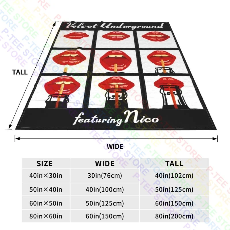 Бархатное одеяло с надписью Nico Lips питьевой рок-группы Raschel декоративный диван