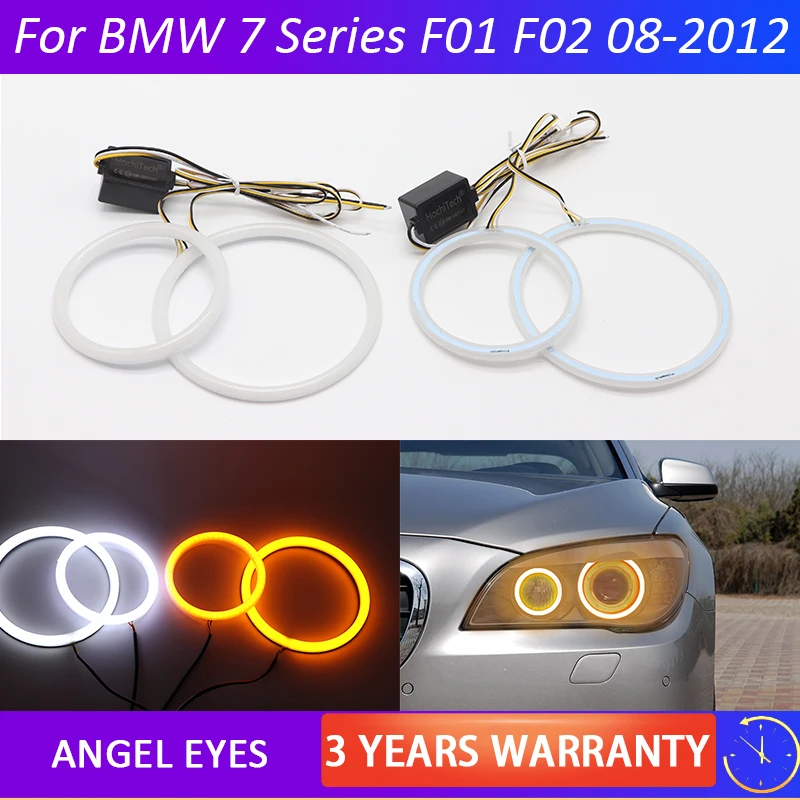 

For BMW 7 Series F01 F02 F03 F04 730d 740d 740i 750i 760i 2008-2012 SMD Cotton Light Switchback LED Angel Eye Halo Ring Kit