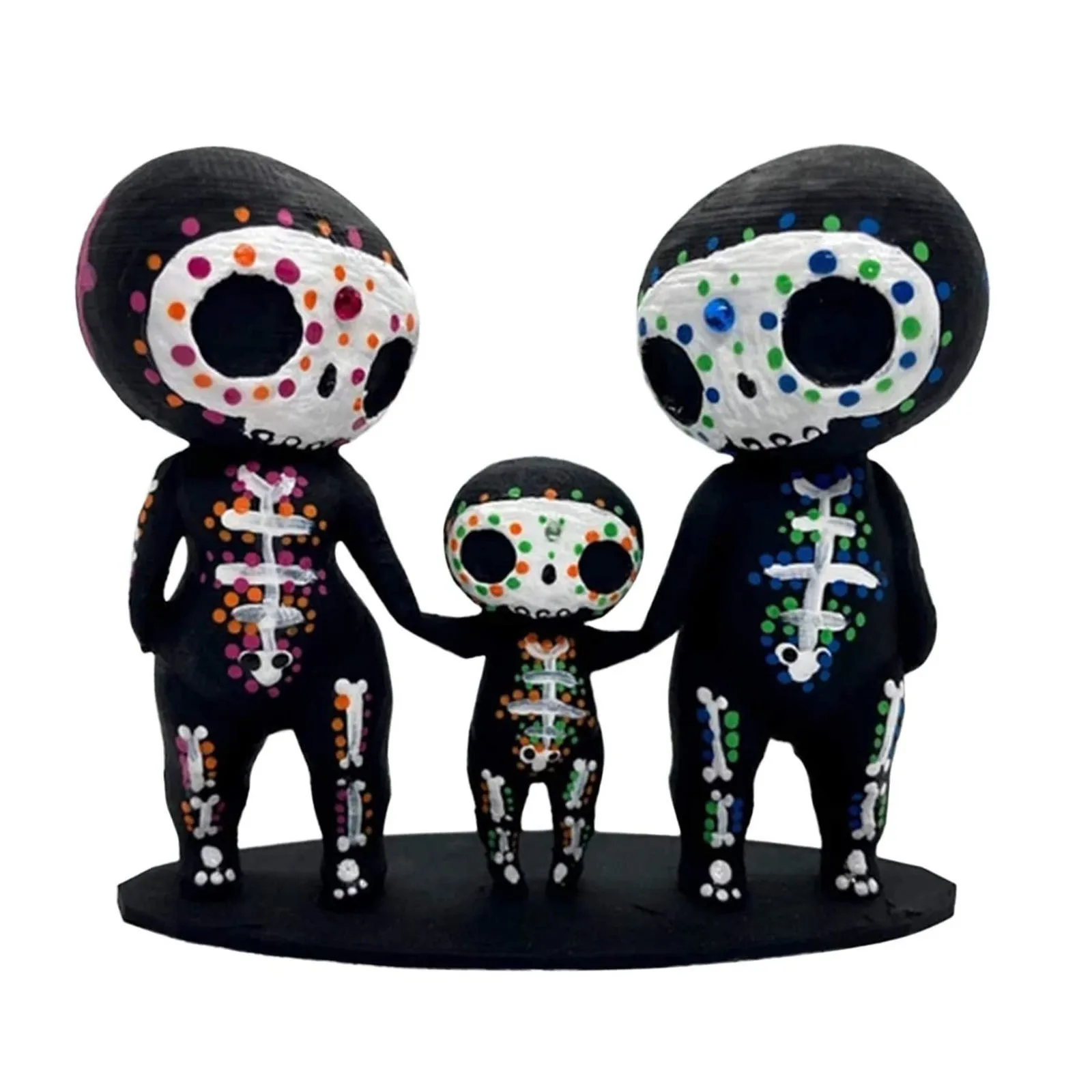 

Sugar Skull Couple Figurine Statues Table Decor Hand Crafts Resin Ornaments Unique Gift Estatuilla Beautiful Skeleton Couple New