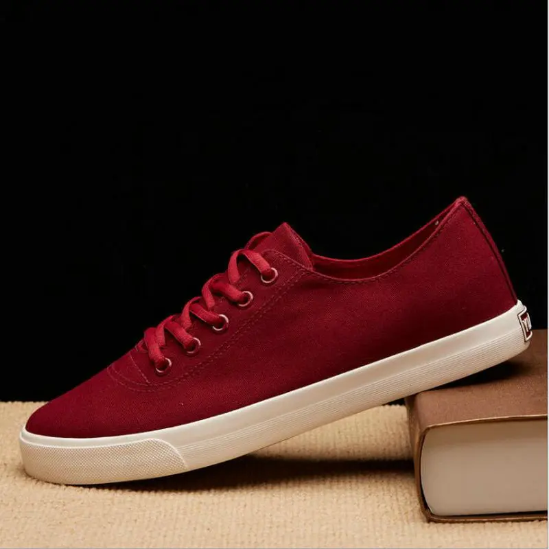 Туфли мужские на шнуровке Вулканизированная подошва дышащие плоская