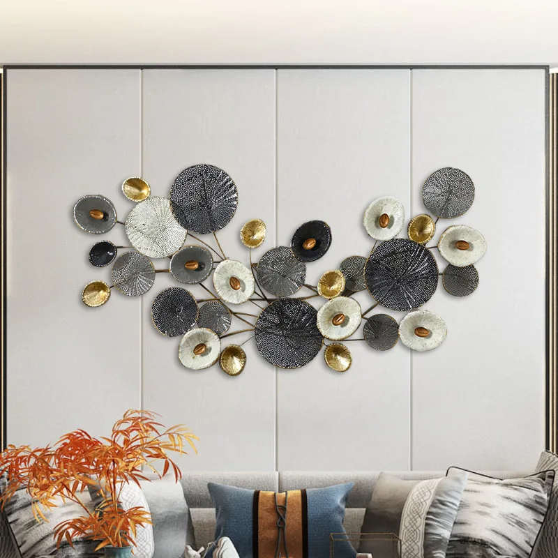 

Новый китайский современный минималистичный стиль аксессуары для дома диван Железный Металл полые украшения стены клубный фон настенная живопись