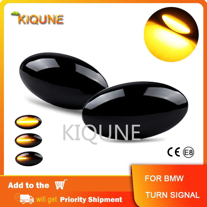 

Dynamic Marker Light For BMW Mini Cooper R50 R52 R53 2Pcs LED Car Side Fender Turn Signal Lamp For MINI Seven Sidewalk Park Lane
