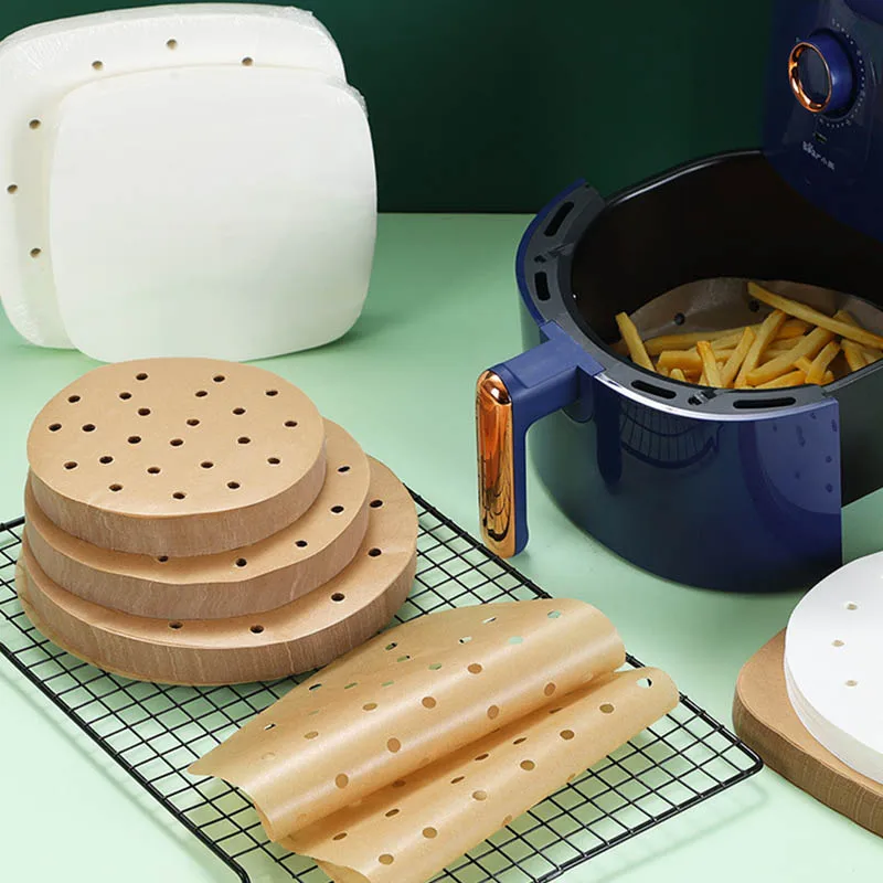 100 шт. вкладыш для аэрофритюрницы антипригарный коврик отпаривания внутренняя