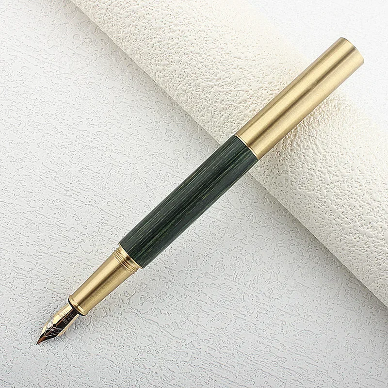 Ручка перьевая деревянная с набором преобразователей принадлежности для школы и