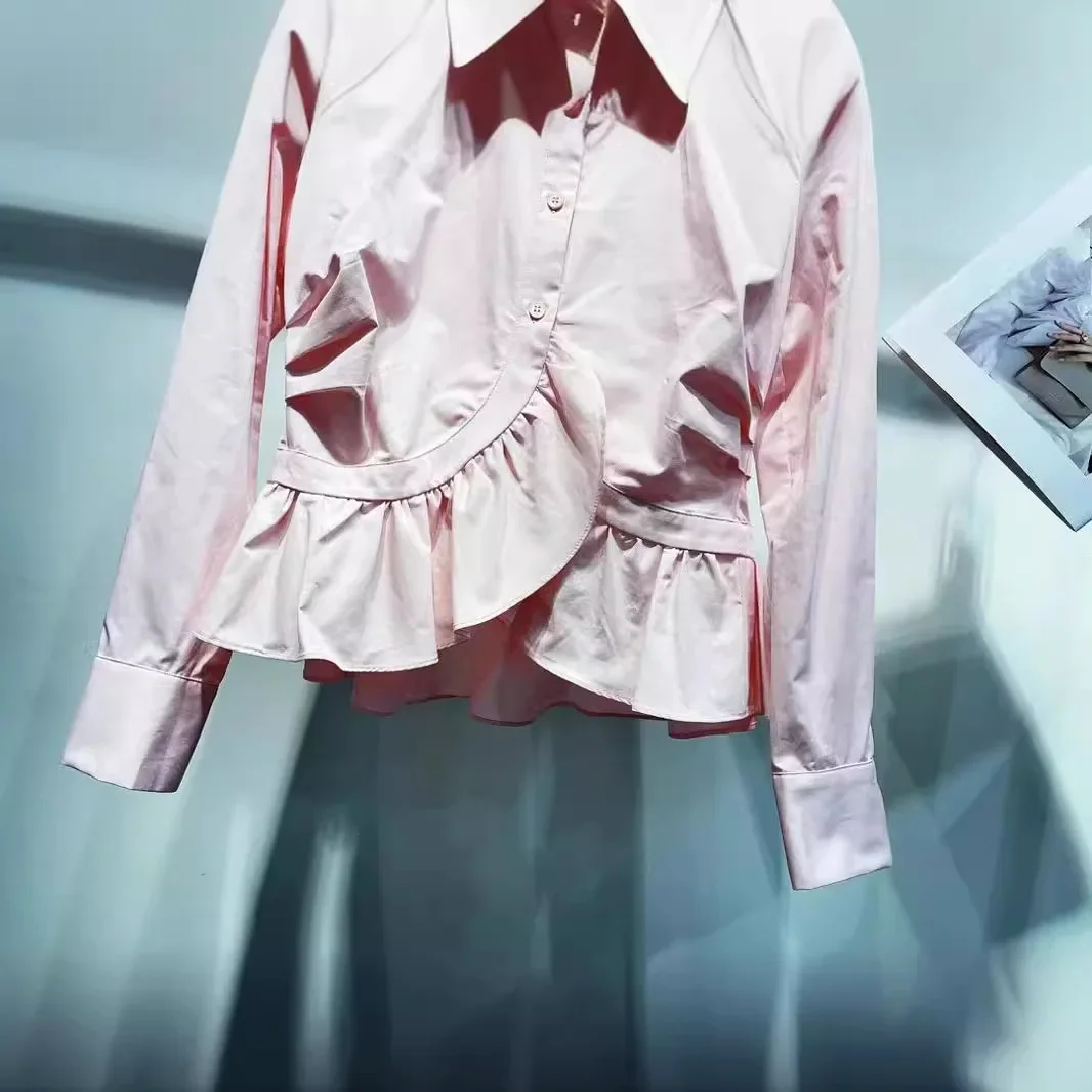 Хлопковая рубашка Deep South новинка весны 2023 элегантная модная возрастная