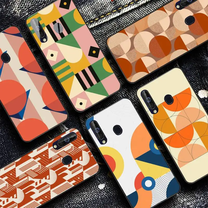

Bauhaus style abstract piet mondrian Phone Case for Samsung A51 01 50 71 21S 70 31 40 30 10 20 S E 11 91 A7 A8 2018
