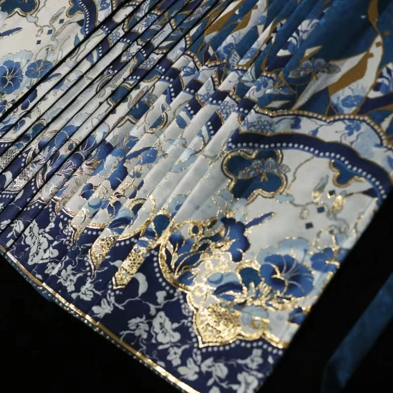 Оригинальная имитация макияжа цветы мин Новая китайская юбка для лица лошади в