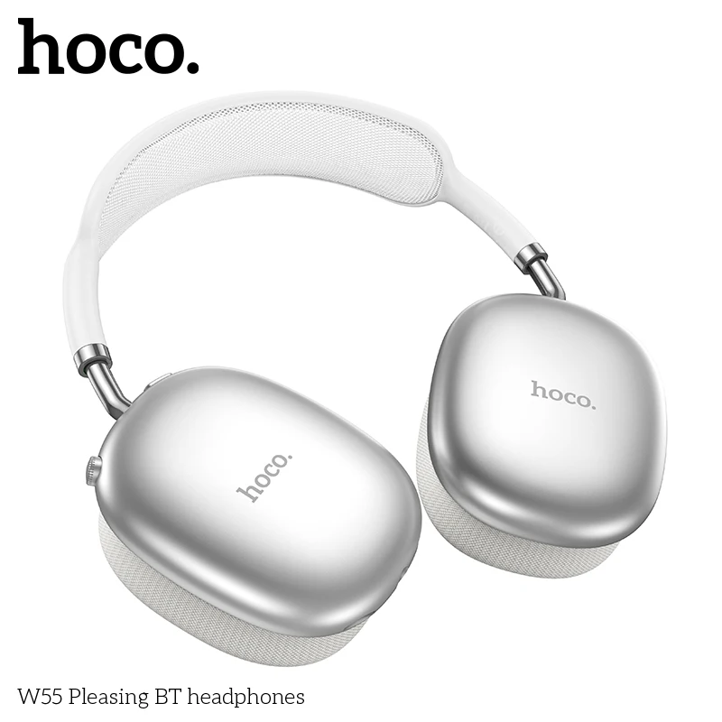 Фото HOCO W55 Наушники-вкладыши Bluetooth Беспроводные музыкальные наушники Микрофон Hi-Fi Аудио гарнитуры Стереозвук Спортивные наушники 40 мм AUX TF №3