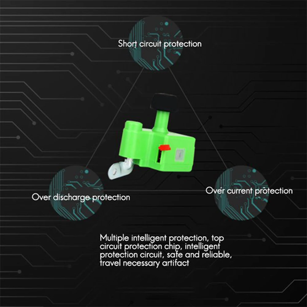 Зарядное устройство с двумя USB-портами для смартфона зеленое