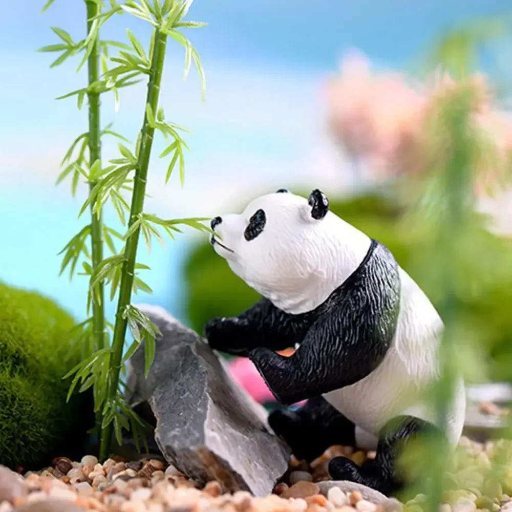 4 шт./набор миниатюрные садовые фигурки панды