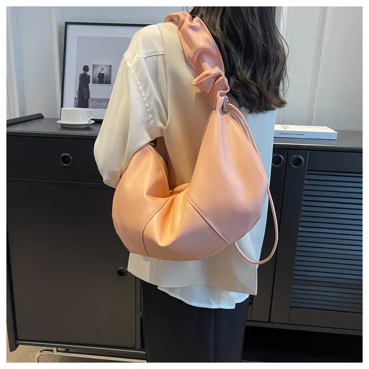 Повседневная женская сумка через плечо из искусственной кожи Дамский Хобо