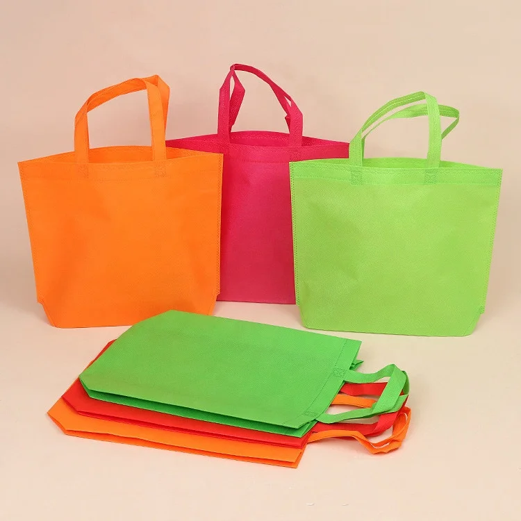 Promotional boutique custom eco friendly laminated tote shopping non woven bag with logo printing