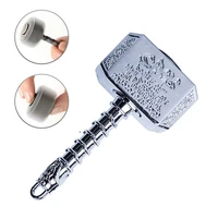 1pcs wiitin thors battle hammer fidget hand spinner made by metal the mighty mjolnir keychain toy antique brass