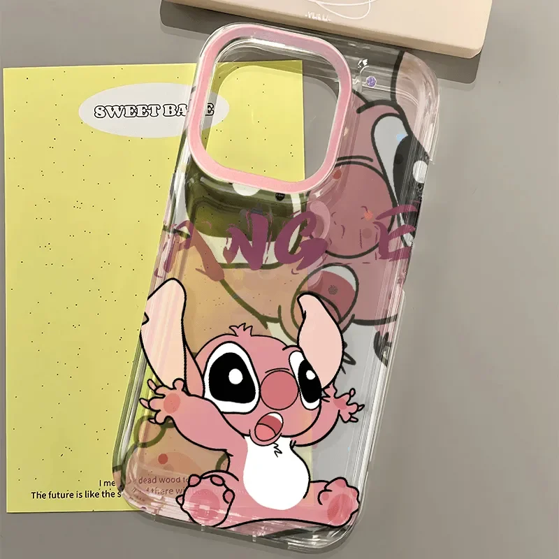 Новый прозрачный чехол для телефона Stitch Pink Angel Xiaomi Redmi NOTE 8 9 9A 9s 10 11 12 12C 13 13C K30 K50 10C Pro