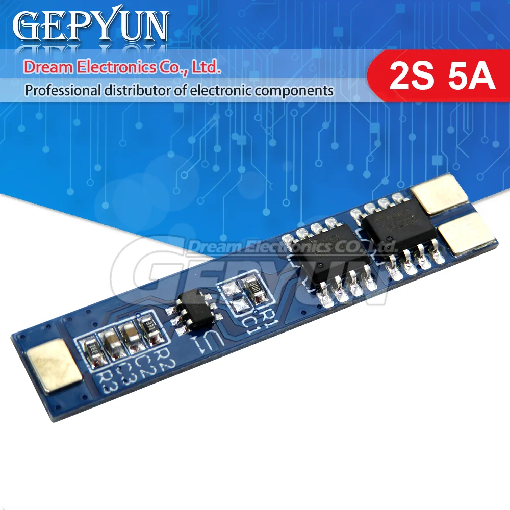 2S 5A 7.4V 18650 Lithium Battery Charger Board Li-ion Battery Charging BMS Over Charge-Discharge Protection Module