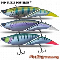 jointbait swimbait 190mm 55g jointed baits hotselling wobbler floating fishing lure big bait for pike bass lure freeshipping