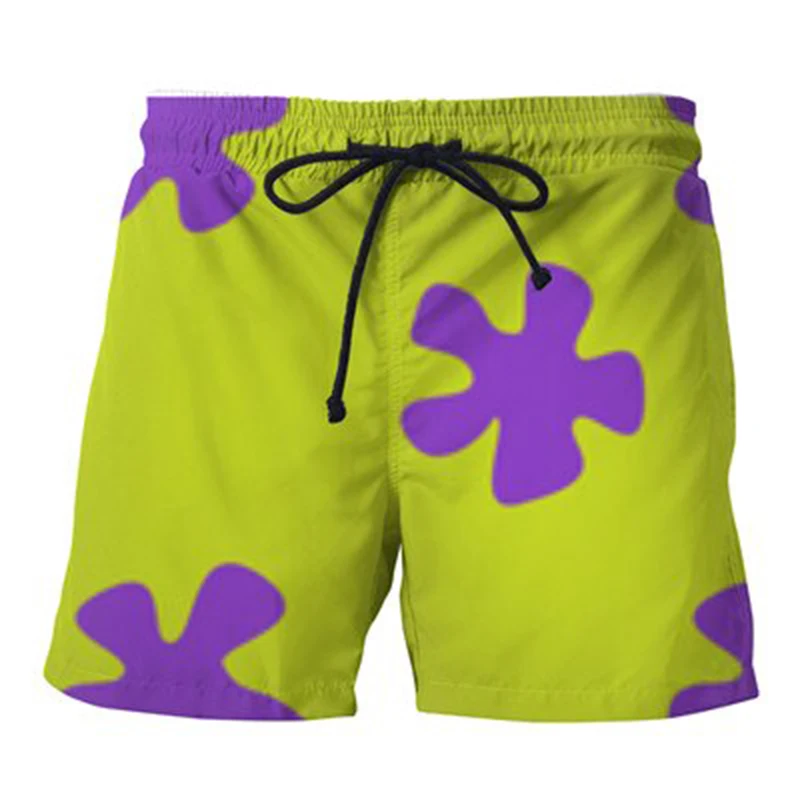 2022 Summer Men's Swimwear Shorts PLstar Cosmos Print Beachwear Sexy Swim Trunk Men Swimsuit Surf Board Short Patrick Star Pants