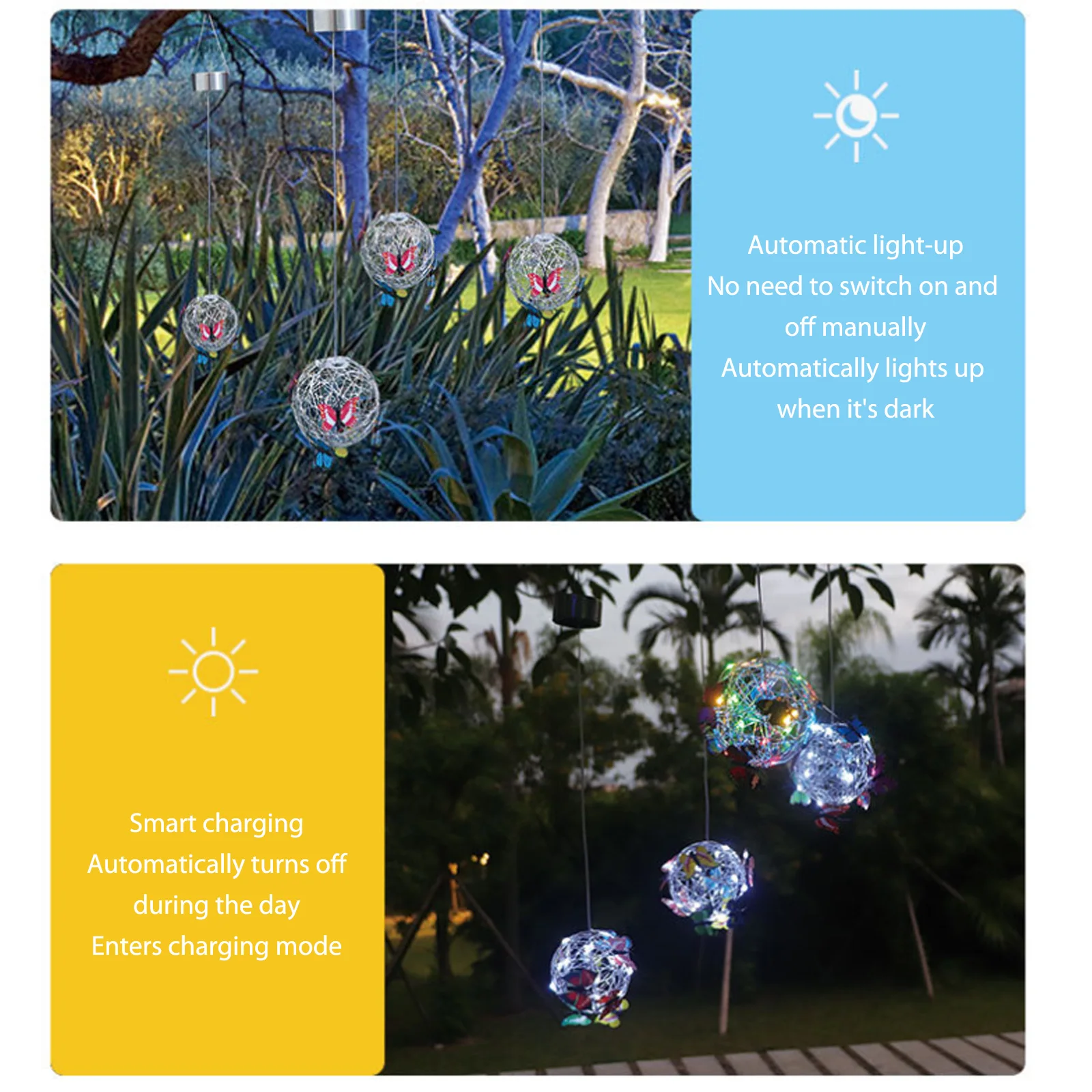 

Водонепроницаемый шар-бабочка, 20 светодиодов, медная проволосветильник