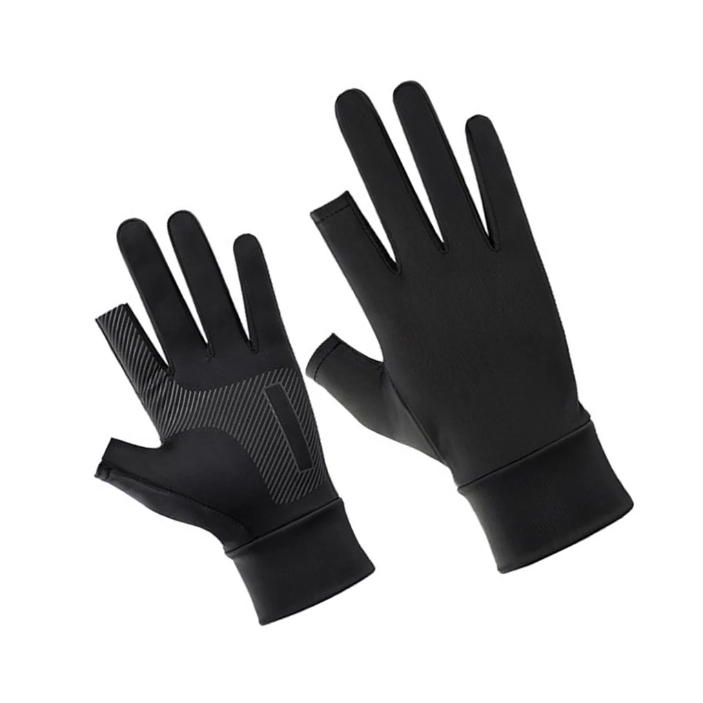 

Women Fishing Gloves Sunscreen Mittens Touchscreen Summer Breathable Cycling Half-finger Mitten Sport Glove Two