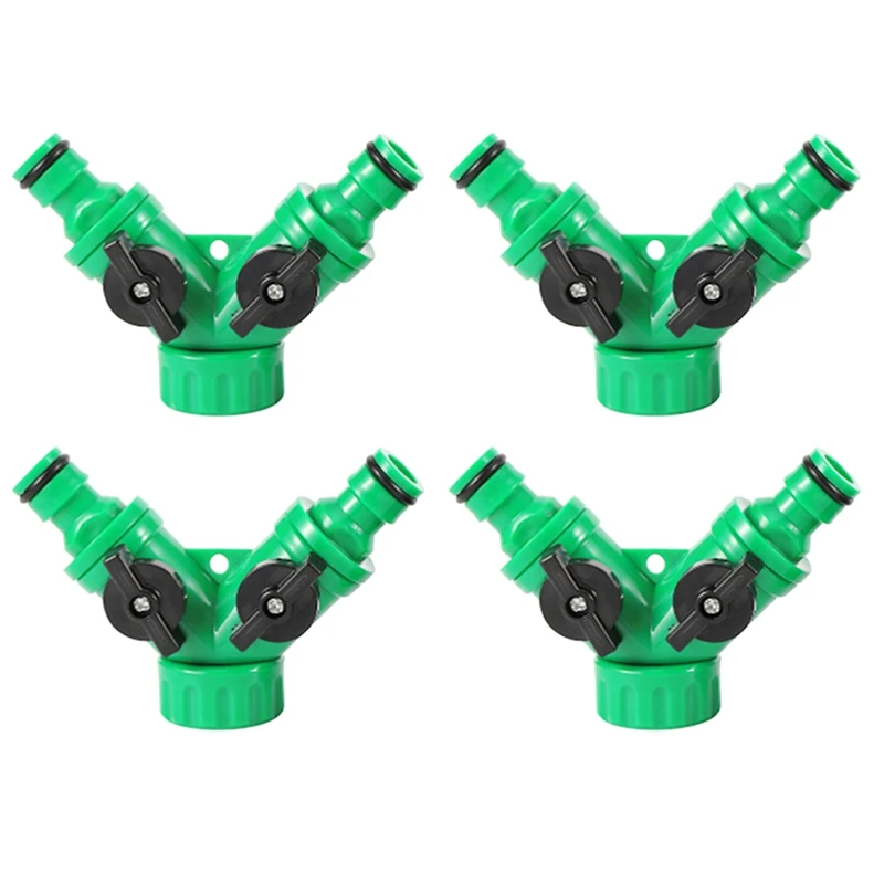 

4Pcs Garden Irrigation Y-Shaped Water Splitter Distributor Connector Watering System Controller Switch